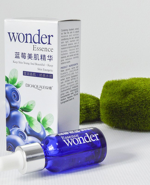Сыворотка для лица с черникой Bioaqua Wonder Essence