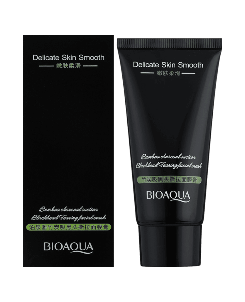 Очищающая маска-пленка Bioaqua Bamboo Charcoal Suction Blackhead Tearing Facial Mask