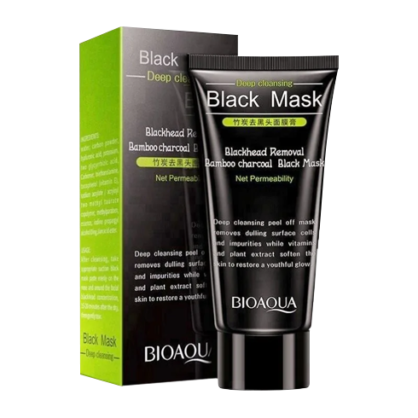 Очищающая маска-пленка Bioaqua Bamboo Charcoal Suction Blackhead Tearing Facial Mask