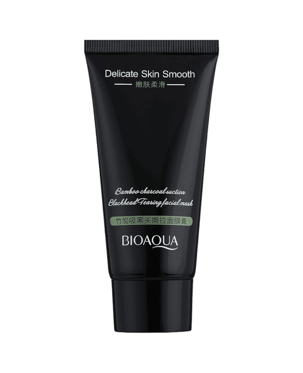 Очищающая маска-пленка Bioaqua Bamboo Charcoal Suction Blackhead Tearing Facial Mask