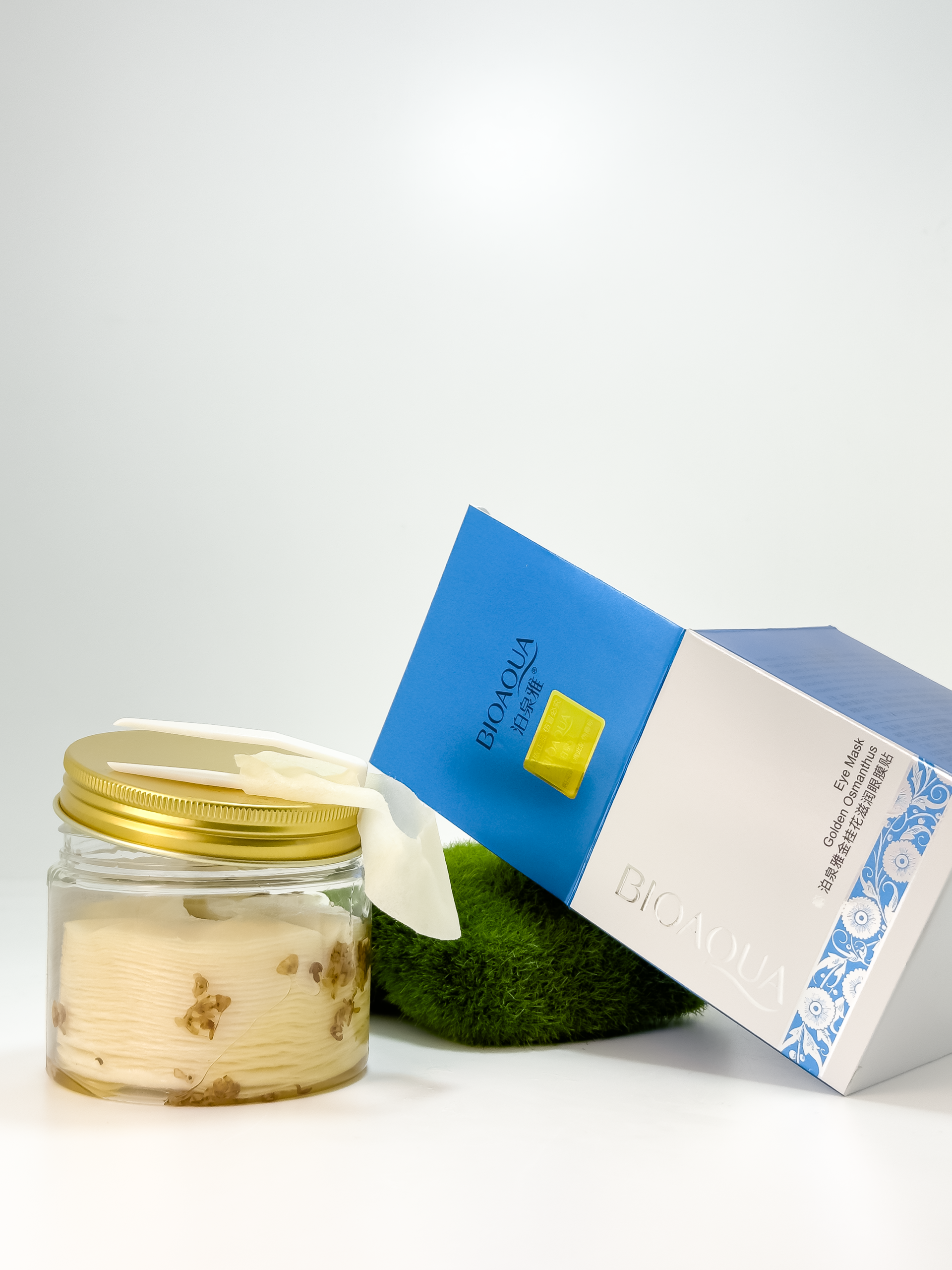 Тканинні патчі з османтусом Bioaqua Golden Osmanthus Eye Mask