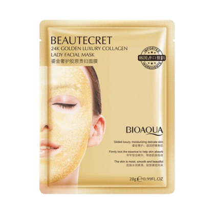 Гідрогелева маска Beautecret 24K Golden Luxury Collagen