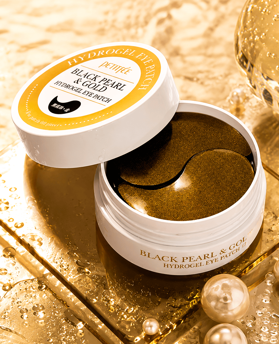Гидрогелевые патчи с жемчугом Petitfee Black Pearl&Gold Hydrogel Eye Patch
