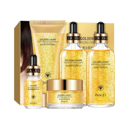 Подарунковий набір з золотом IMAGES Golden Luxury Moisturizing Five-Piece Set
