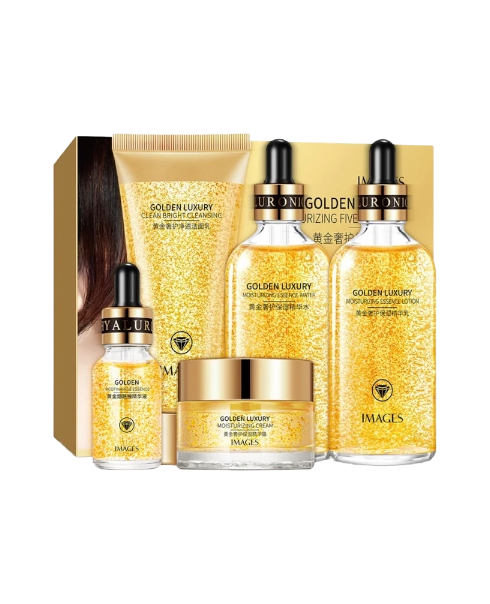 Подарунковий набір з золотом IMAGES Golden Luxury Moisturizing Five-Piece Set