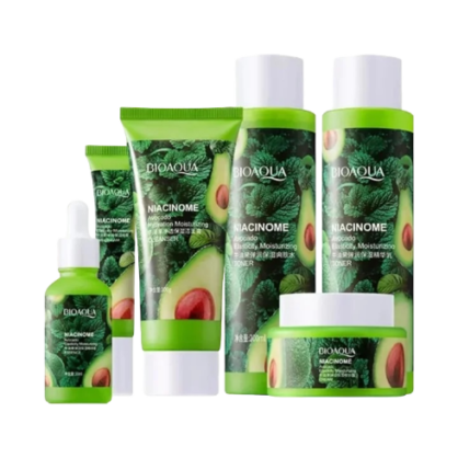 Подарочный набор с авокадо и ментолом Bioaqua Niacinome Avocado Elasticity Moisturizing