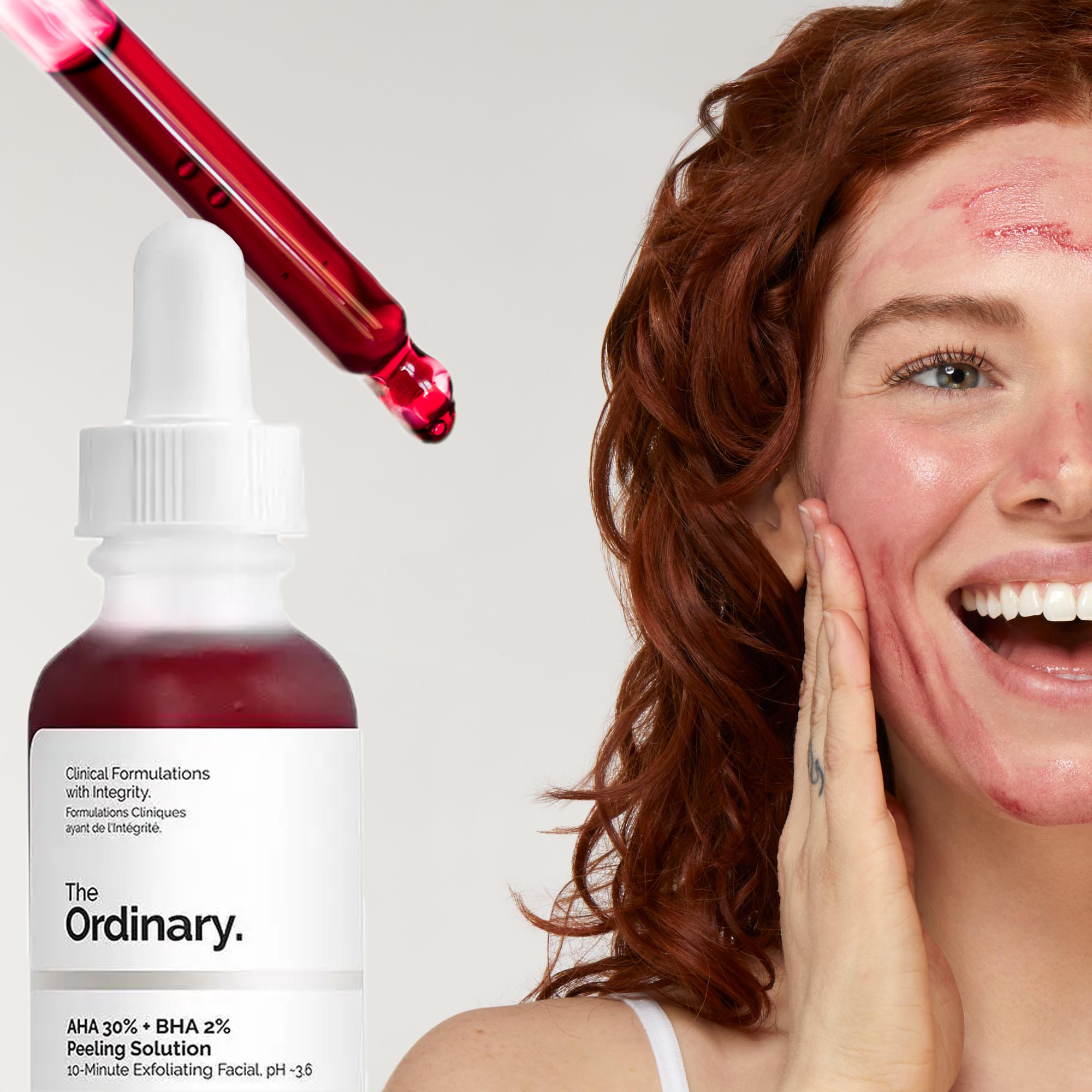 Кровавый пилинг The Ordinary AHA 30% + BHA 2% Peeling Solution