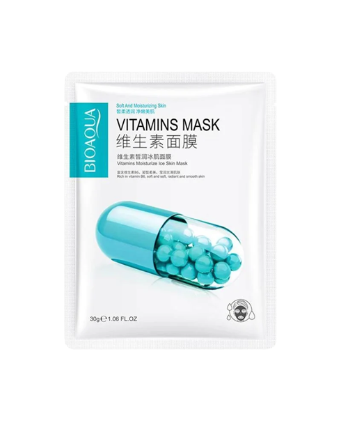 Тканинна маска з вітаміном В6 BIOAQUA Vitamins Moisturize Ice Skin Mask