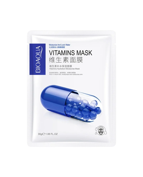 Тканевая маска с витамином В3 BIOAQUA Vitamins Hydration Moisturize Mask