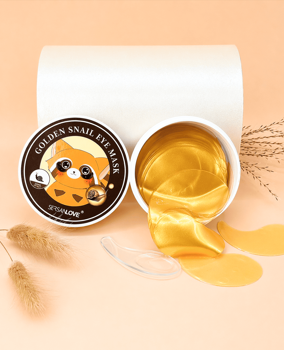 Гідрогелеві патчі з муцином равлика SERSAN LOVE Golden Snail Eye Mask