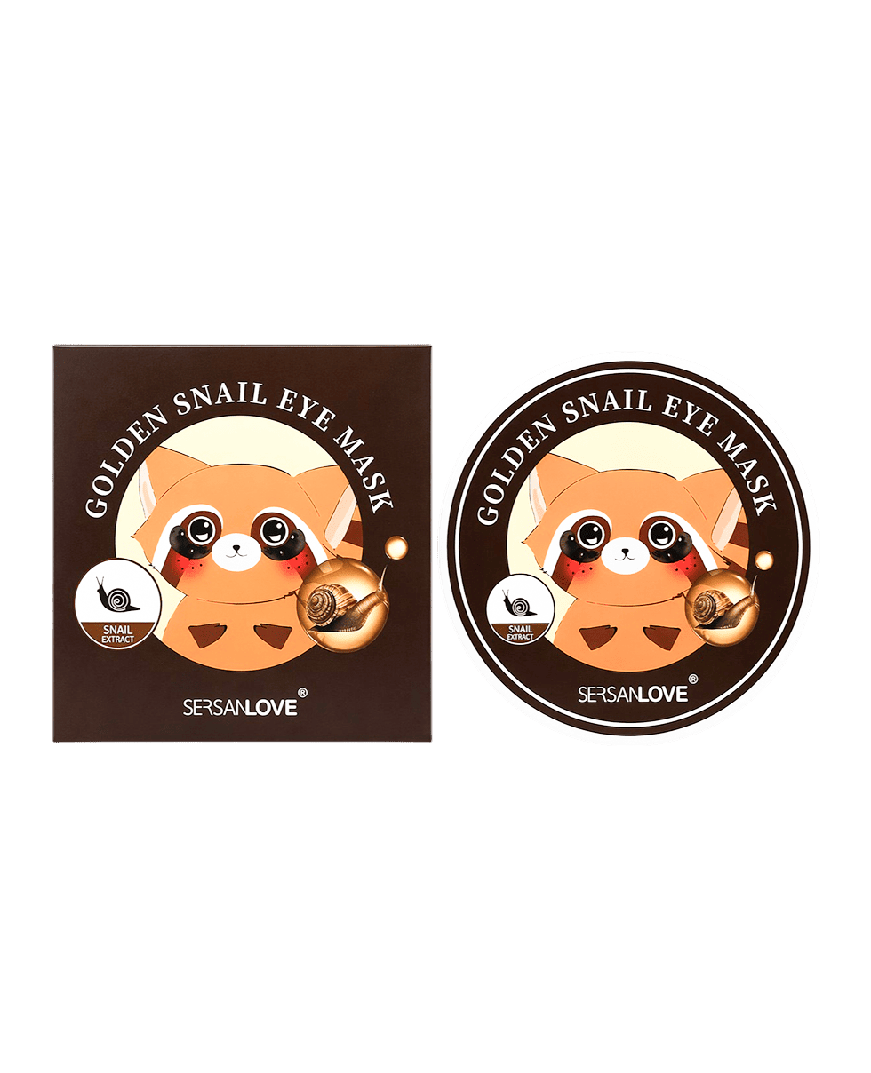 Гідрогелеві патчі з муцином равлика SERSAN LOVE Golden Snail Eye Mask