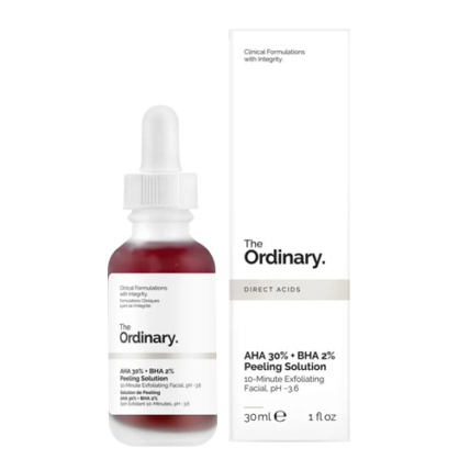 Кровавый пилинг The Ordinary AHA 30% + BHA 2% Peeling Solution