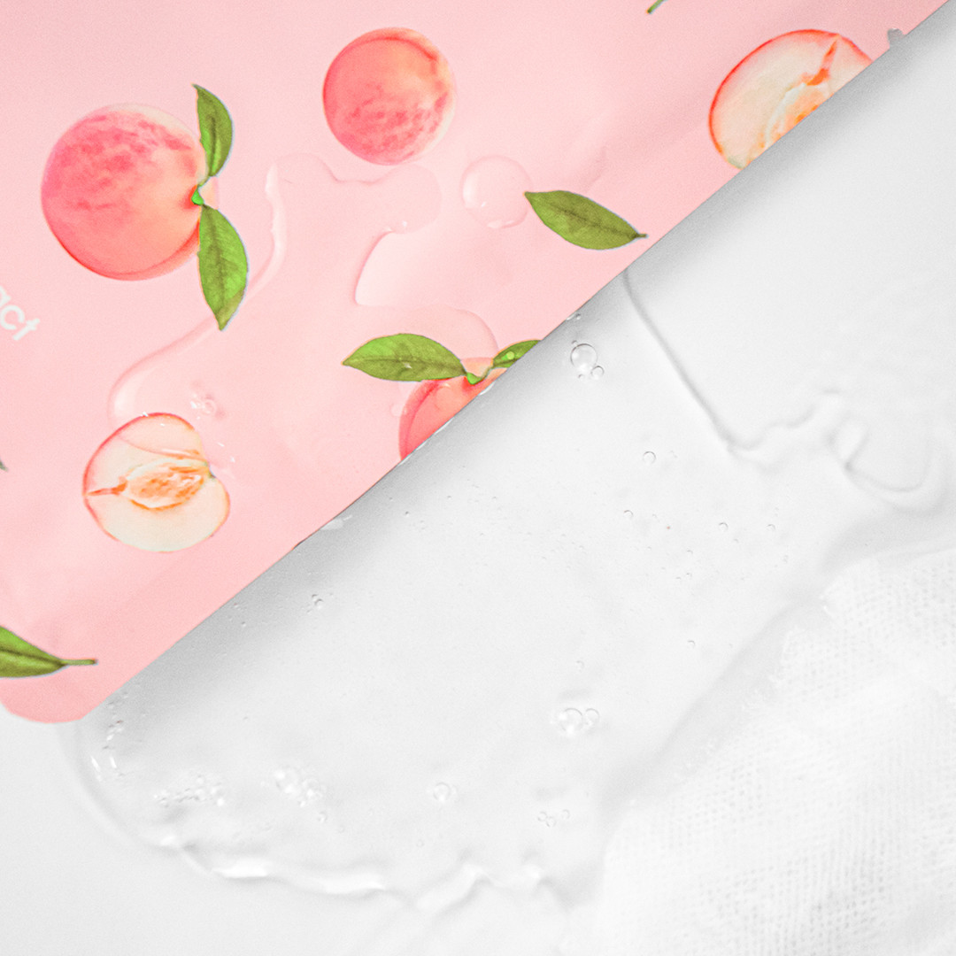 Тканинна маска з персиком BIOAQUA Peach Extract Hexapeptide Extract