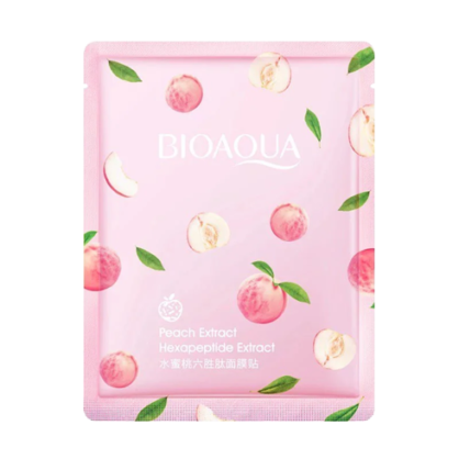 Тканинна маска з персиком BIOAQUA Peach Extract Hexapeptide Extract