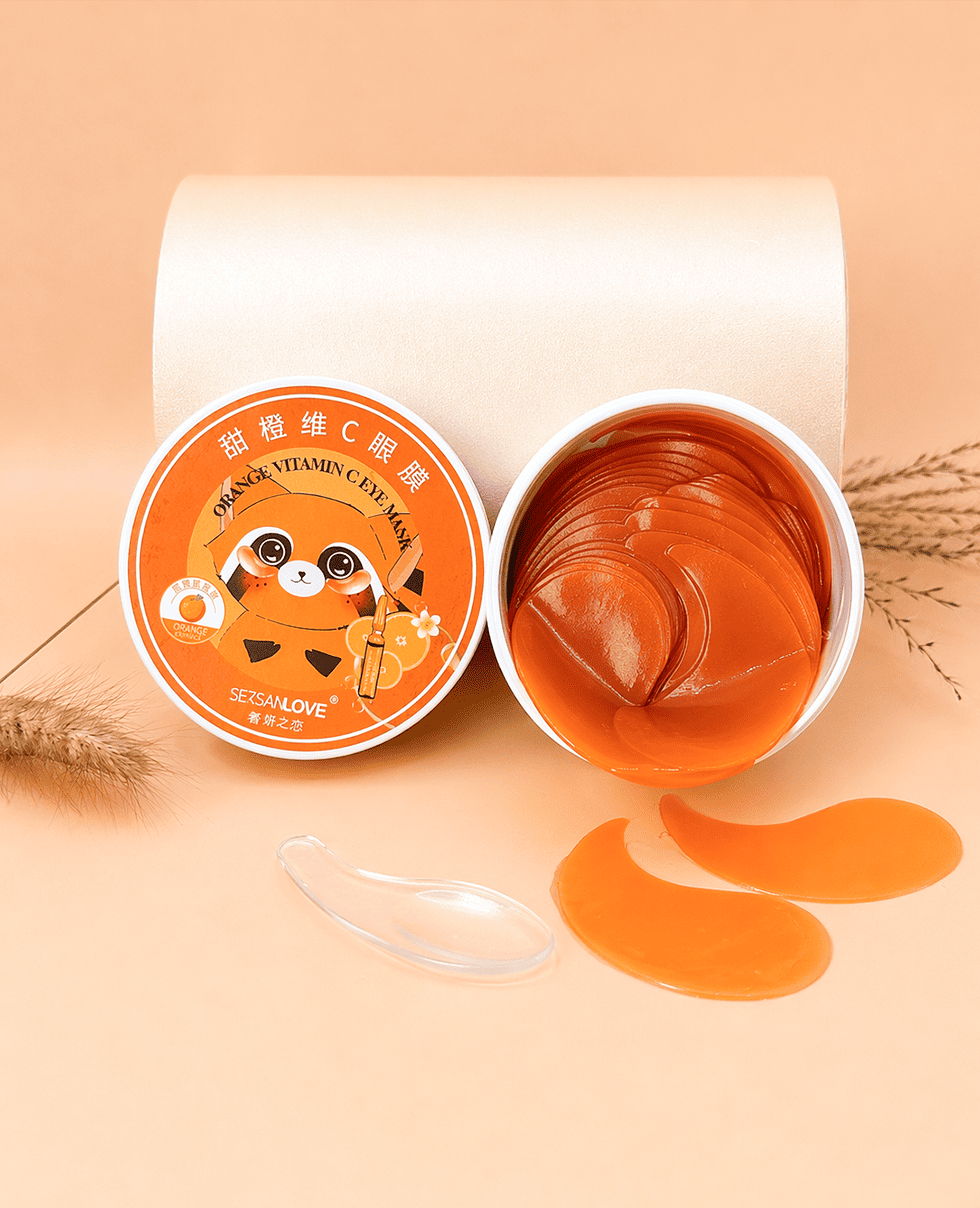 Гидрогелевые патчи под глаза SERSAN LOVE Orange Vitamin C Eye Mask
