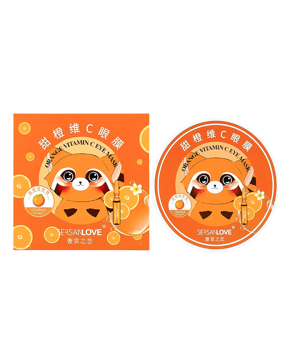 Гидрогелевые патчи под глаза SERSAN LOVE Orange Vitamin C Eye Mask