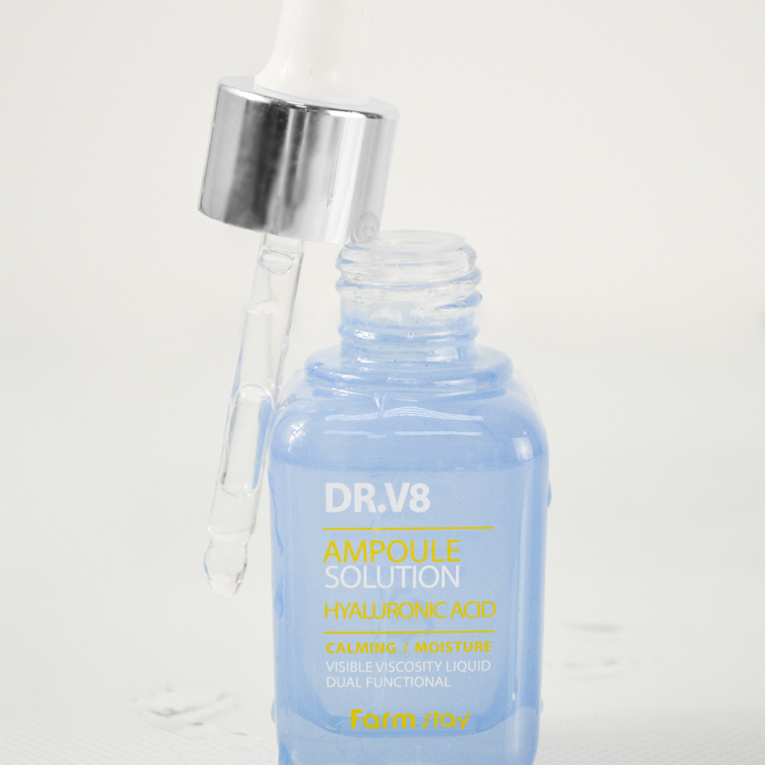 Ампульна сироватка c гіалуроновою кислотою Farm Stay DR.V8 Ampoule Solution Hyaluronic Acid