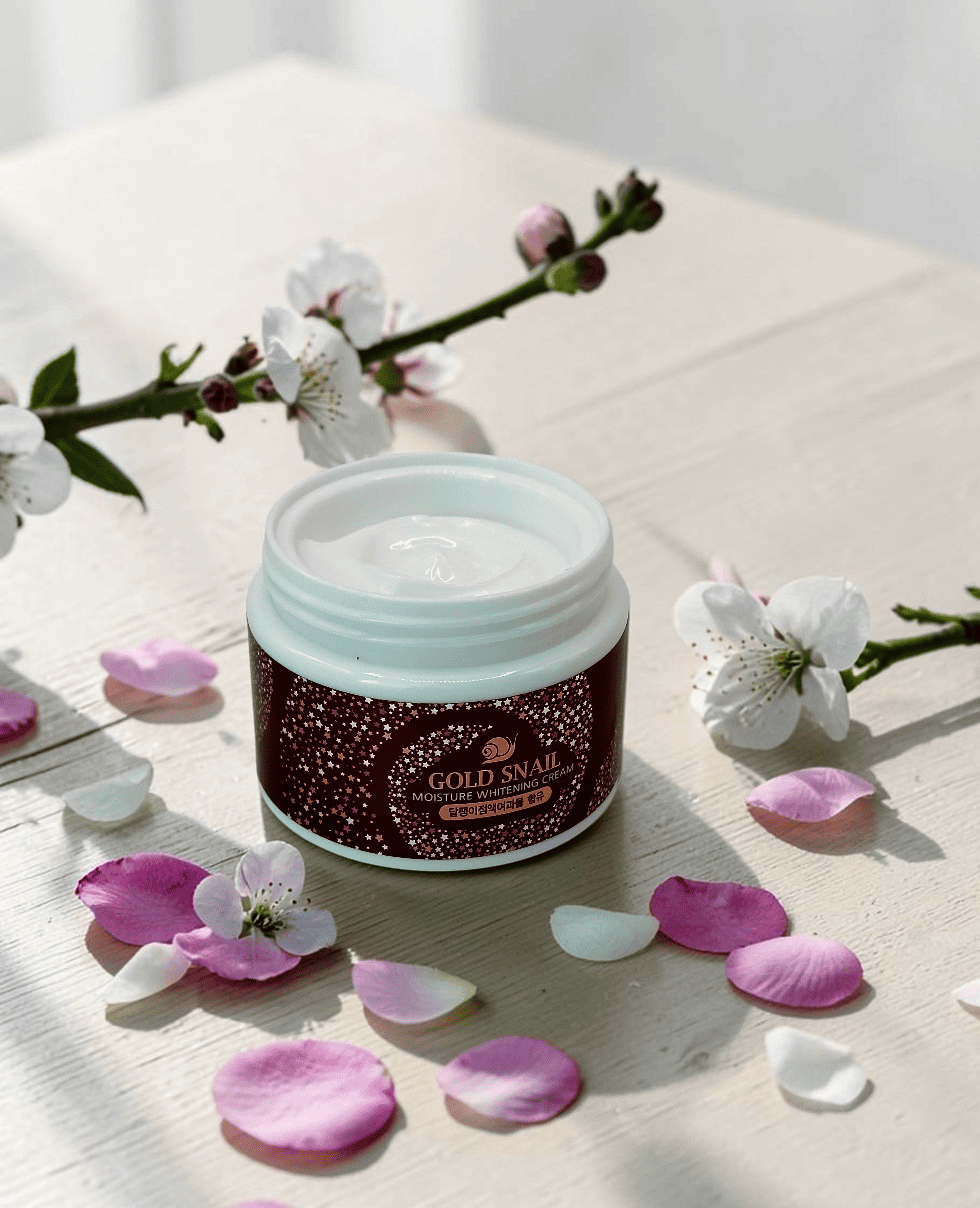 Крем с золотом и муцином улитки Enough Gold Snail Moisture Whitening Cream