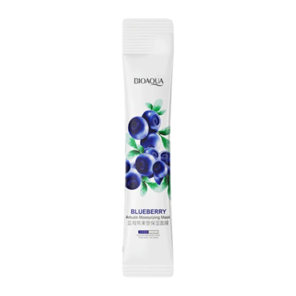 Маска для обличчя нічна в стику з чорницею BIOAQUA Blueberry Arbutin Moisturizing Mask