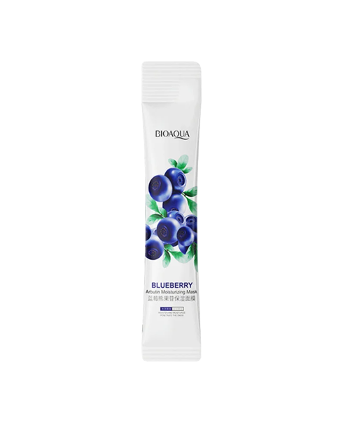 Маска для обличчя нічна в стику з чорницею BIOAQUA Blueberry Arbutin Moisturizing Mask