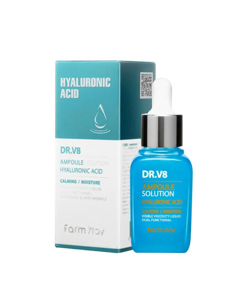 Ампульна сироватка c гіалуроновою кислотою Farm Stay DR.V8 Ampoule Solution Hyaluronic Acid