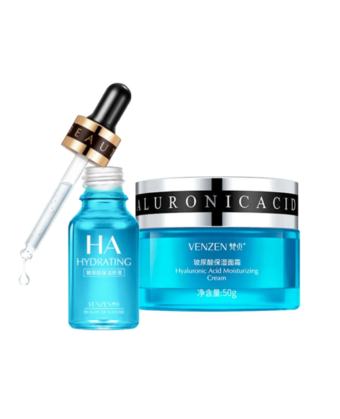 Сыворотка и крем с гиалуроновой кислотой VENZEN (Veze) HA Hydrating