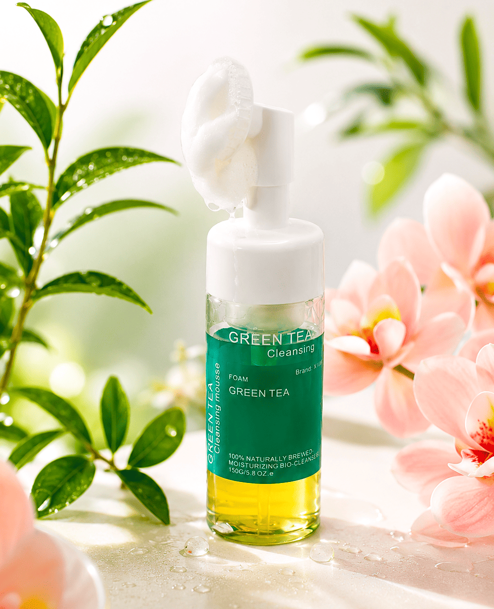 Пінка-мус з зеленим чаем XIYIN Green Tea Facial Cleansing Mousse