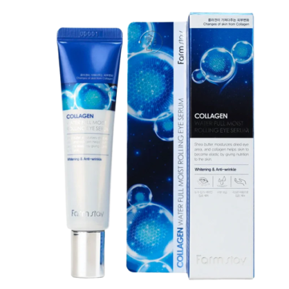 Сироватка-роллер з колагеном Farm Stay Collagen Water Full Moist Rolling Eye Serum