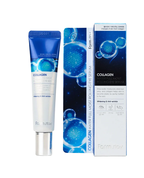 Сироватка-роллер з колагеном Farm Stay Collagen Water Full Moist Rolling Eye Serum