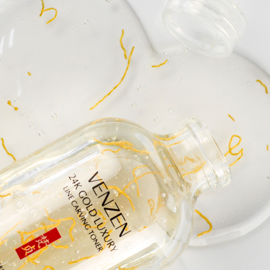 Тонер-сиворотка з золотом Venzen (Veze) 24K Gold Luxury Line