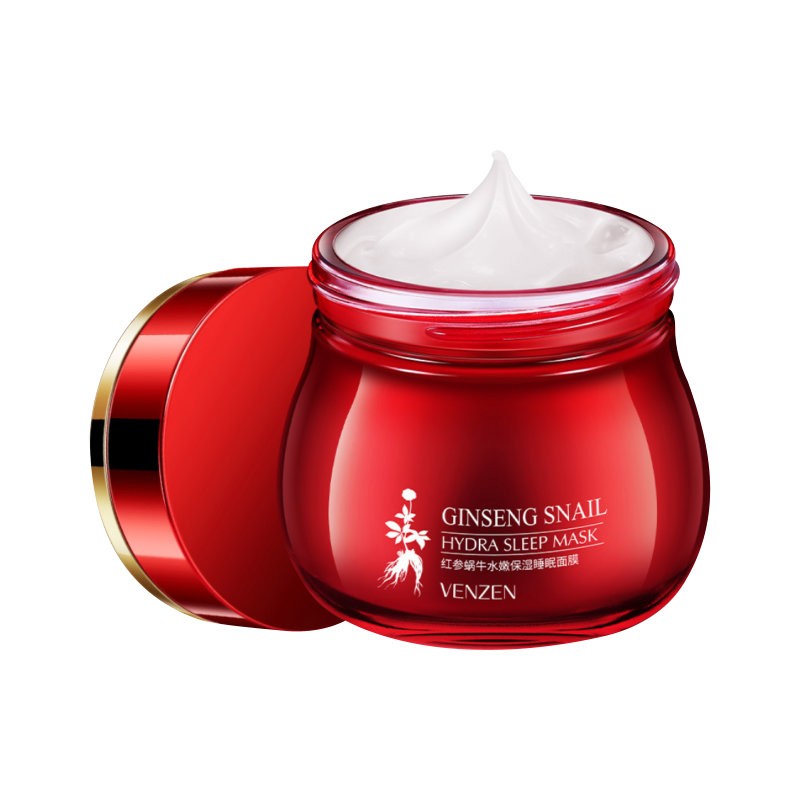 Нічна маска Veze (Venzen) Ginseng Snail Hydra Sleep Mask