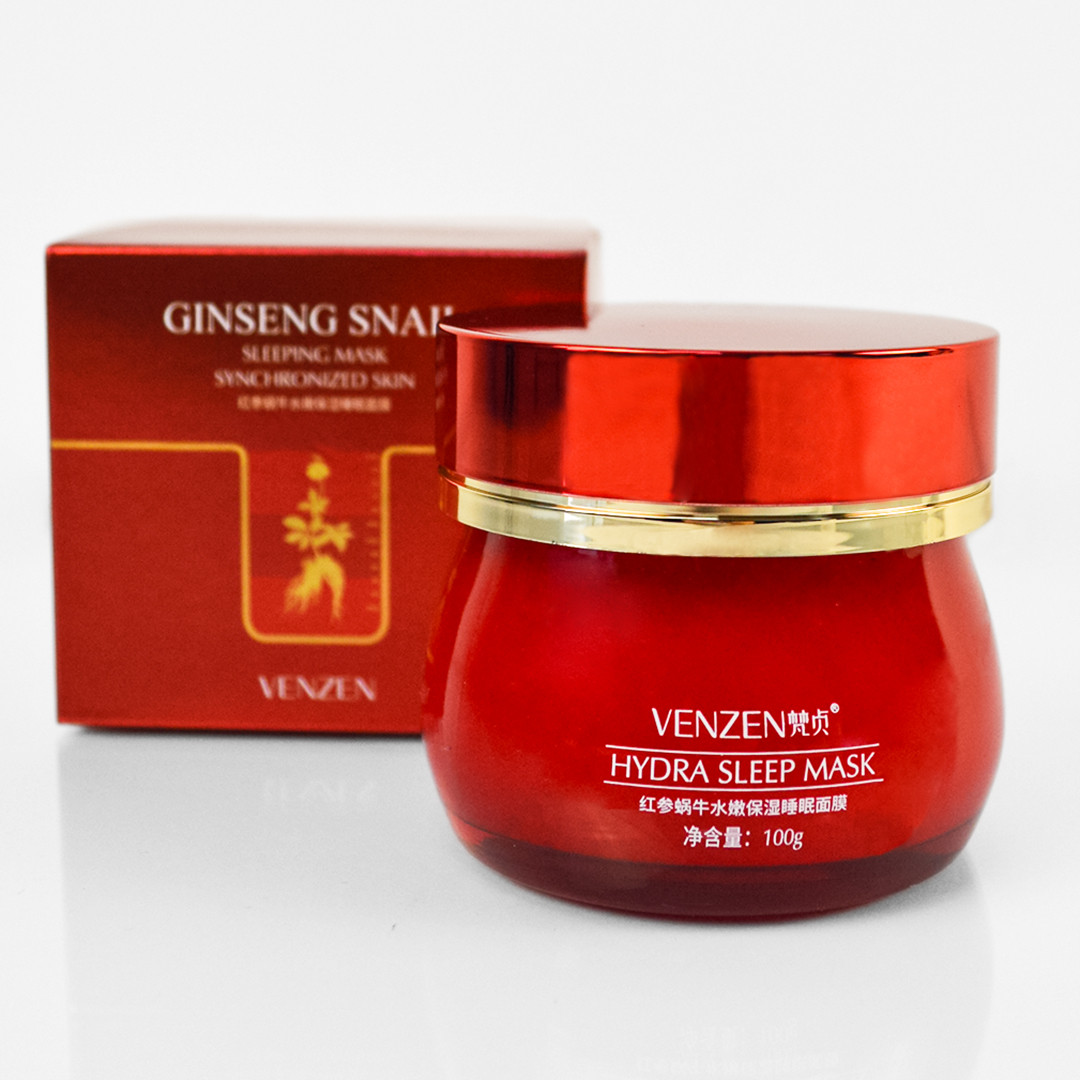 Нічна маска Veze (Venzen) Ginseng Snail Hydra Sleep Mask
