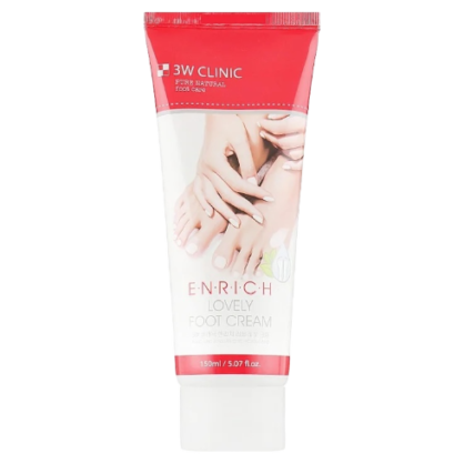 Крем для ніг відновлюючий 3W Clinic Enrich Lovely Foot Treatment