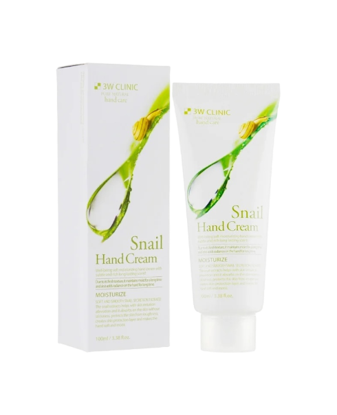 Крем для рук с муцином улитки 3W Clinic Snail Hand Cream