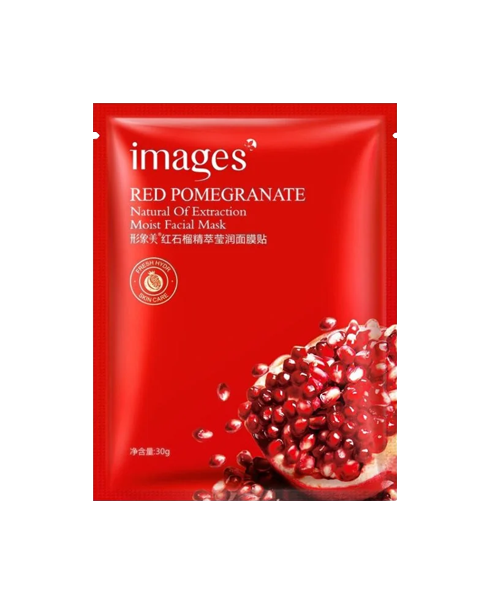 Тканевая маска IMAGES Moist Facial Mask Red Pomegranate