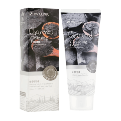 Пенка с древесным углем 3W CLINIC charcoal Cleansing Foam