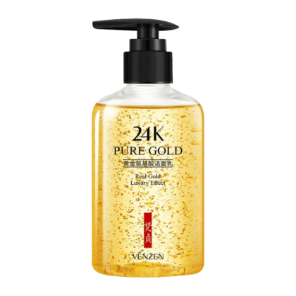 Очищающий гель для умывания Venzen (Veze) 24K Pure Gold Real Gold Luxury Efect Cleanser