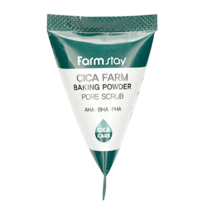 Скраб з центелою азіатською Farm stay Cica Farm Baking Powder Pore Scrub