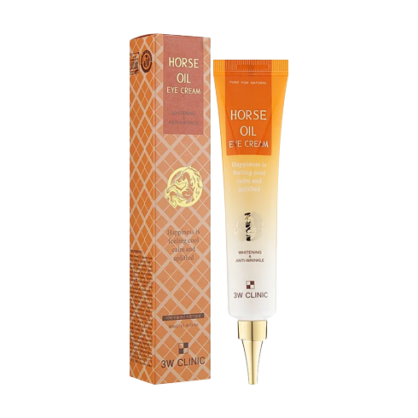 Крем навколо очей з кінською олією 3W CLINIC Horse Oil Eye Cream