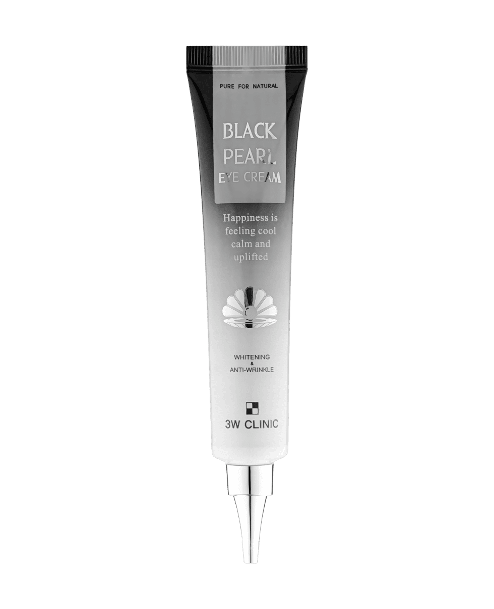 Крем навколо очей із чорними перлами 3W CLINIC Black pearl Eye Cream Whitening