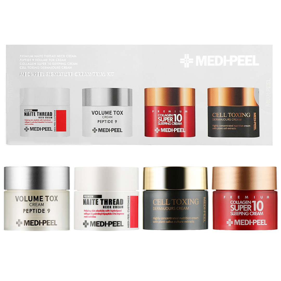 Набір із мініатюрами антивікових кремів Medi Peel Signature Cream Trial Kit