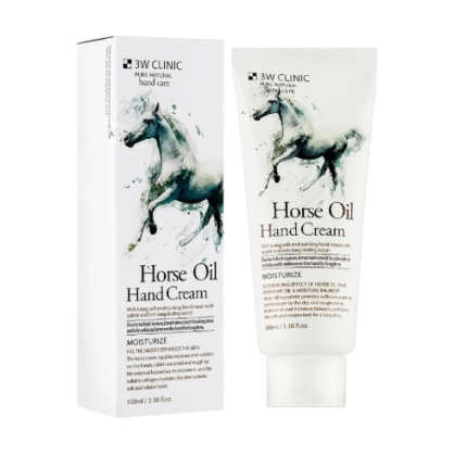 Крем для рук с лошадиным маслом 3W Clinic Horse Oil Hand Cream