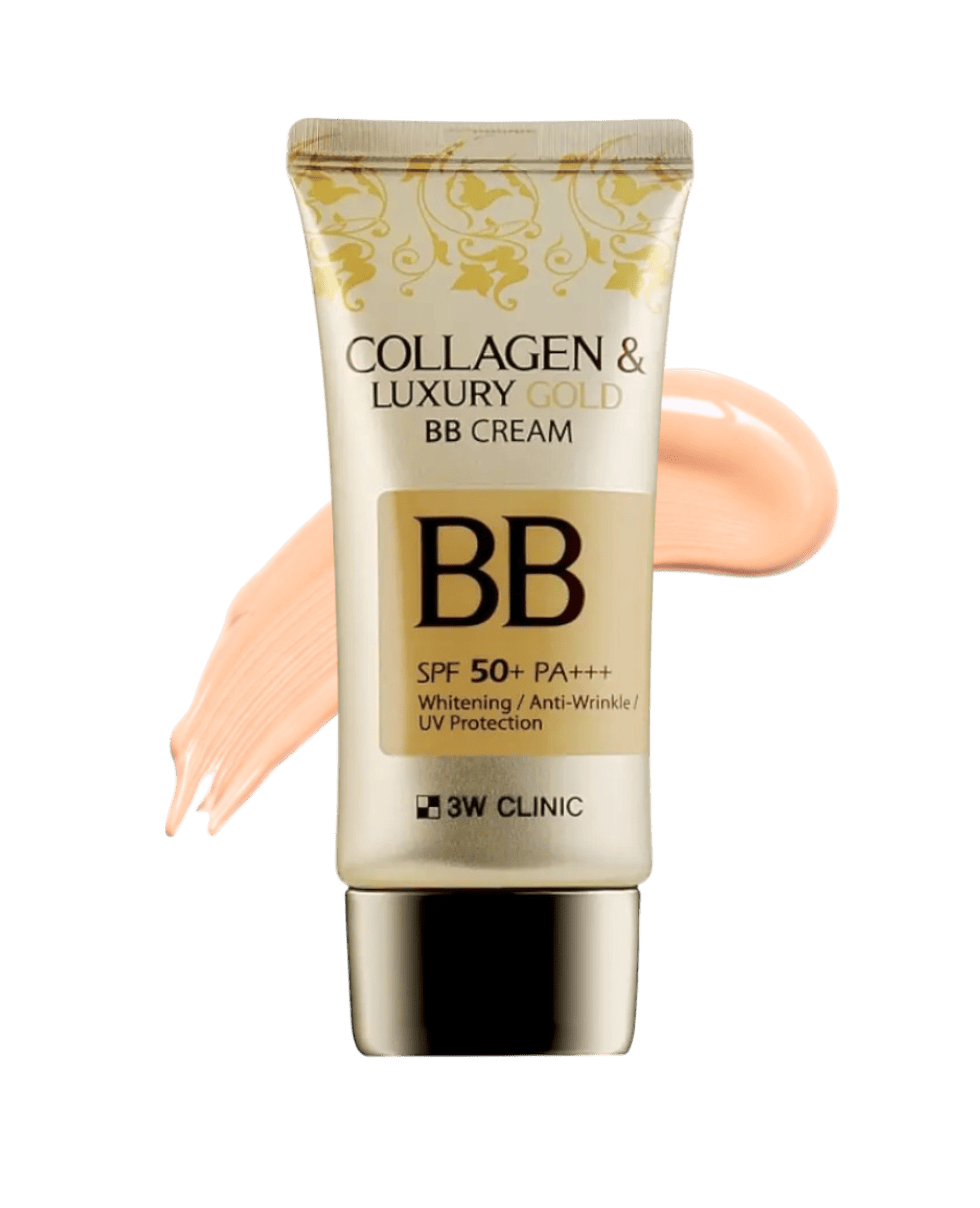 ВВ крем с коллагеном и золотом 3W CLINIC Collagen & Luxury Gold BB Cream