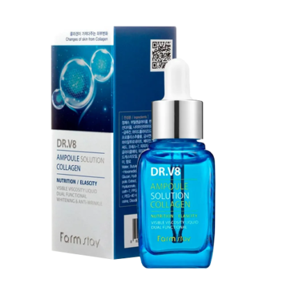 Сыворотка с коллагеном Farm Stay DR.V8 Ampoule Solution Collagen