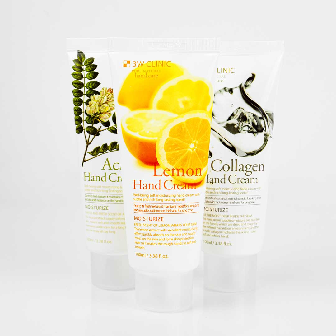 Осветляющий крем для рук с лимоном 3W Clinic Lemon Hand Cream