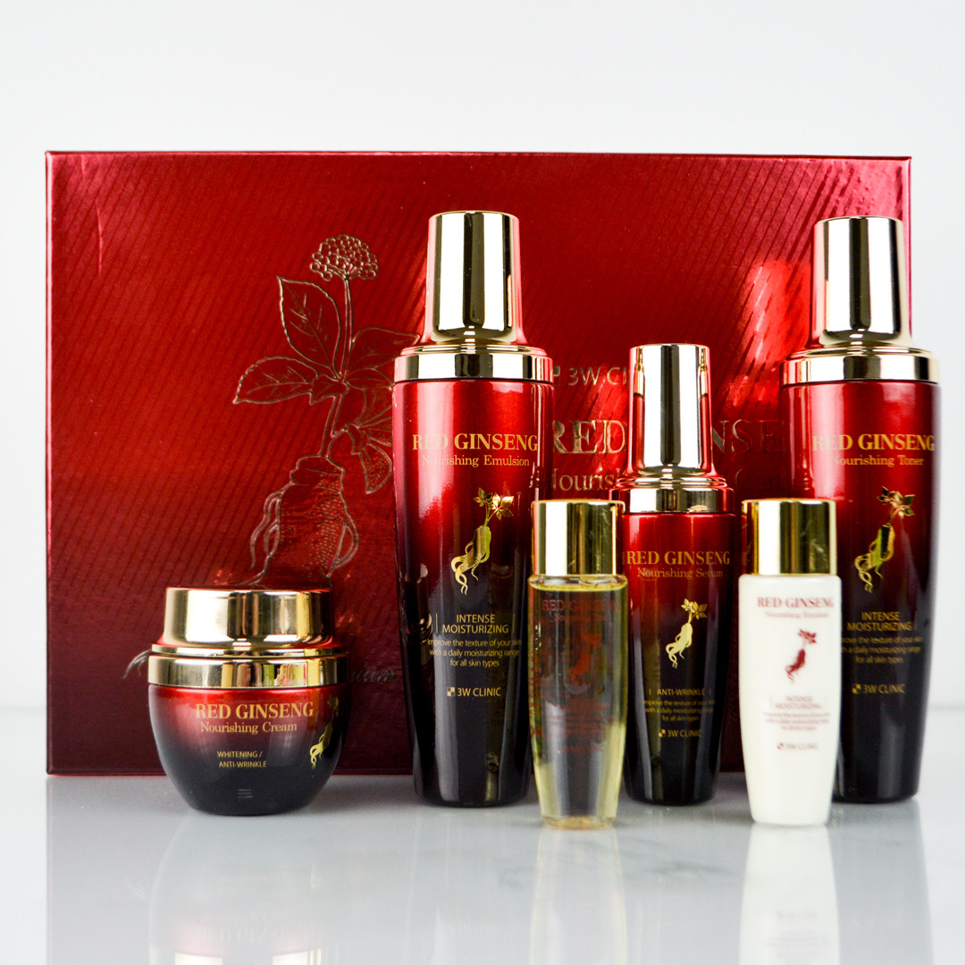 Подарунковий набір з женьшенем 3W CLINIC Red Ginseng Nourishing Skin Care Set
