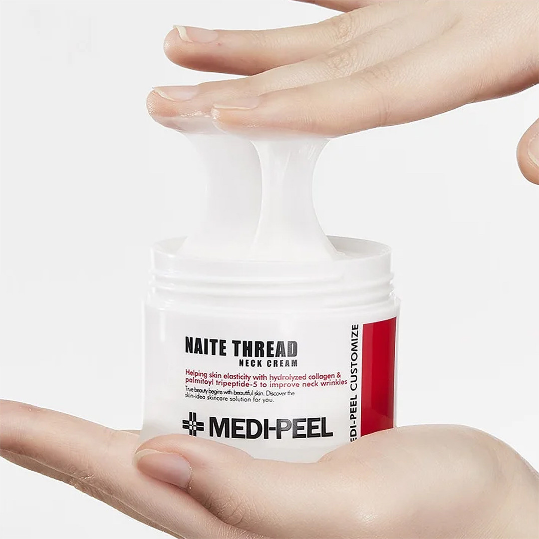 Крем для шиї та декольте з пептидами Medi Peel Naite Thread Neck Cream