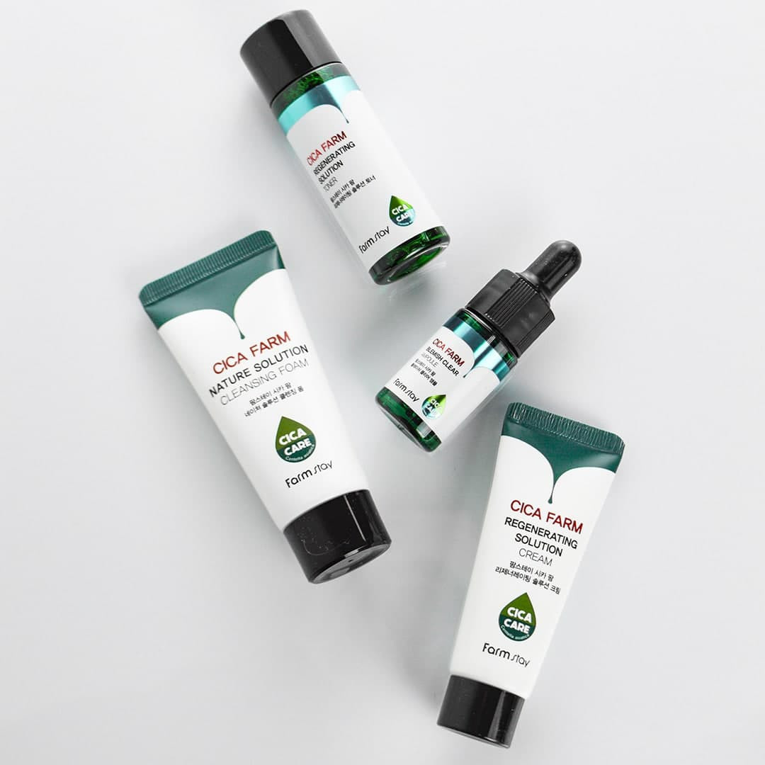Набор миниатюр с центеллой азиатской Farm Stay Cica Farm Special Mini Kit