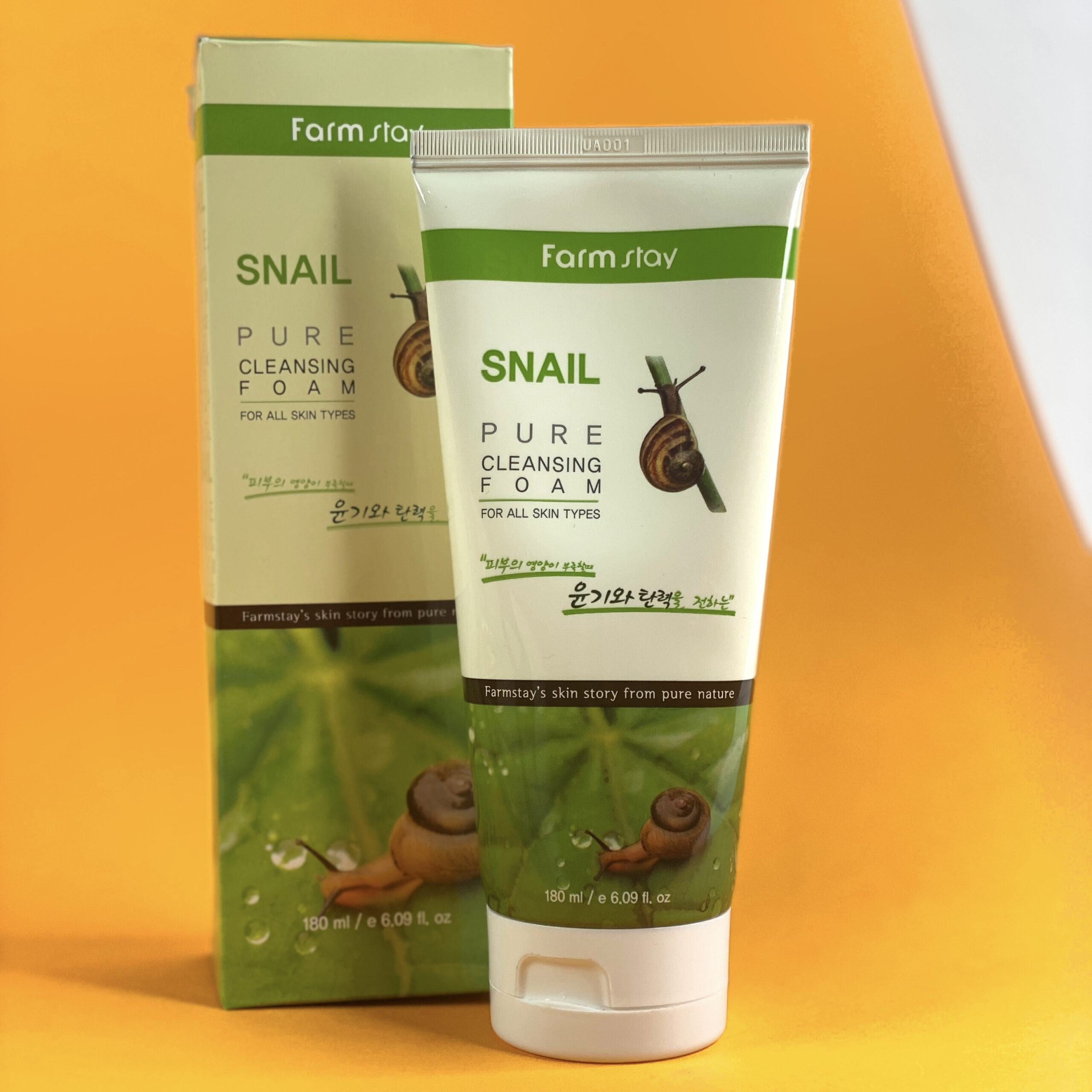 Пенка с муцином улитки Farm Stay Snail Pure Cleansing Foam