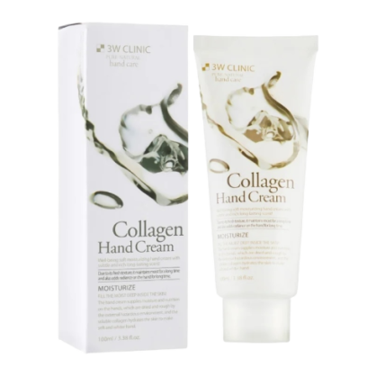 Омолаживающий крем для рук с коллагеном 3W Clinic Collagen Hand Cream